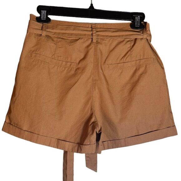Forever 21 Brown Cotton Shorts With Belt Size Small ▪️📦 - Picture 2 of 7